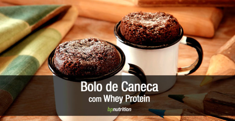 bolo de caneca com whey protein