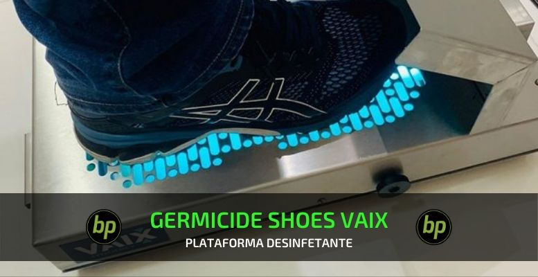 plataforma desinfetante calcados vaix germicide