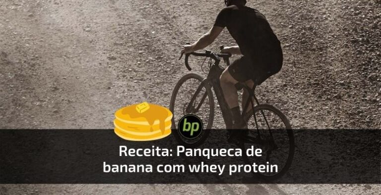 Receita de panqueca de banana com whey protein
