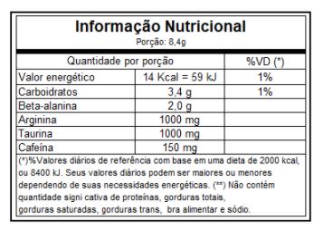 tabela nutricional horus