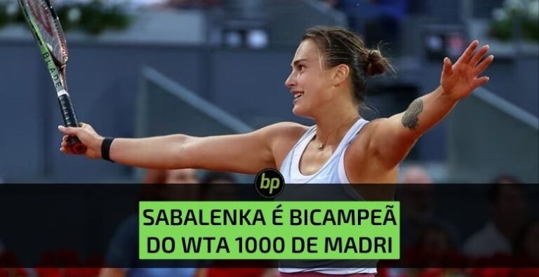 Aryna Sabalenka vence líder da WTA e é campeã em Madri