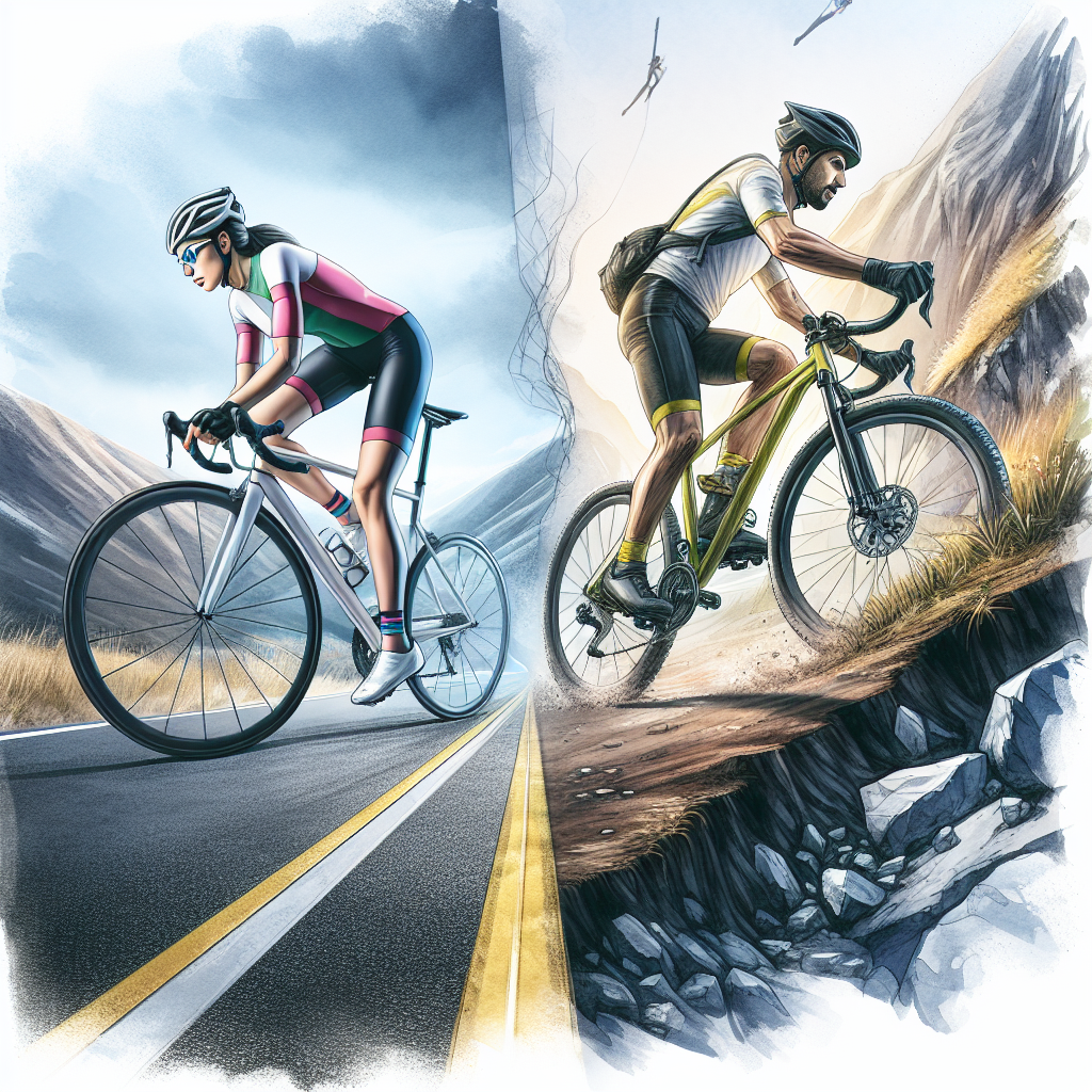 Pedalando com Estilo: As Principais Diferenças entre a Estrada e a Trilha