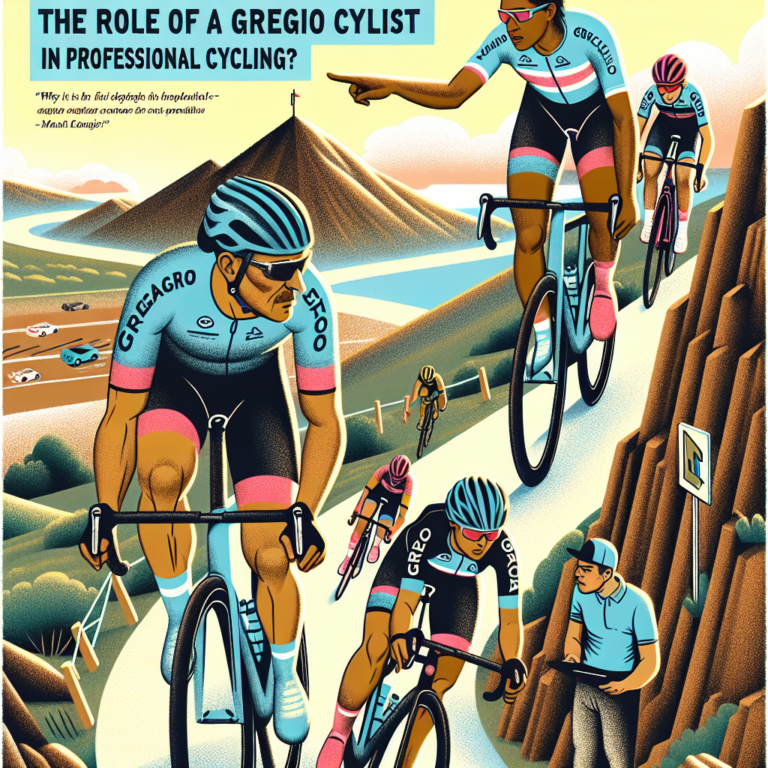 O que é ser um ciclista gregário e por que esse papel é fundamental no ciclismo profissional