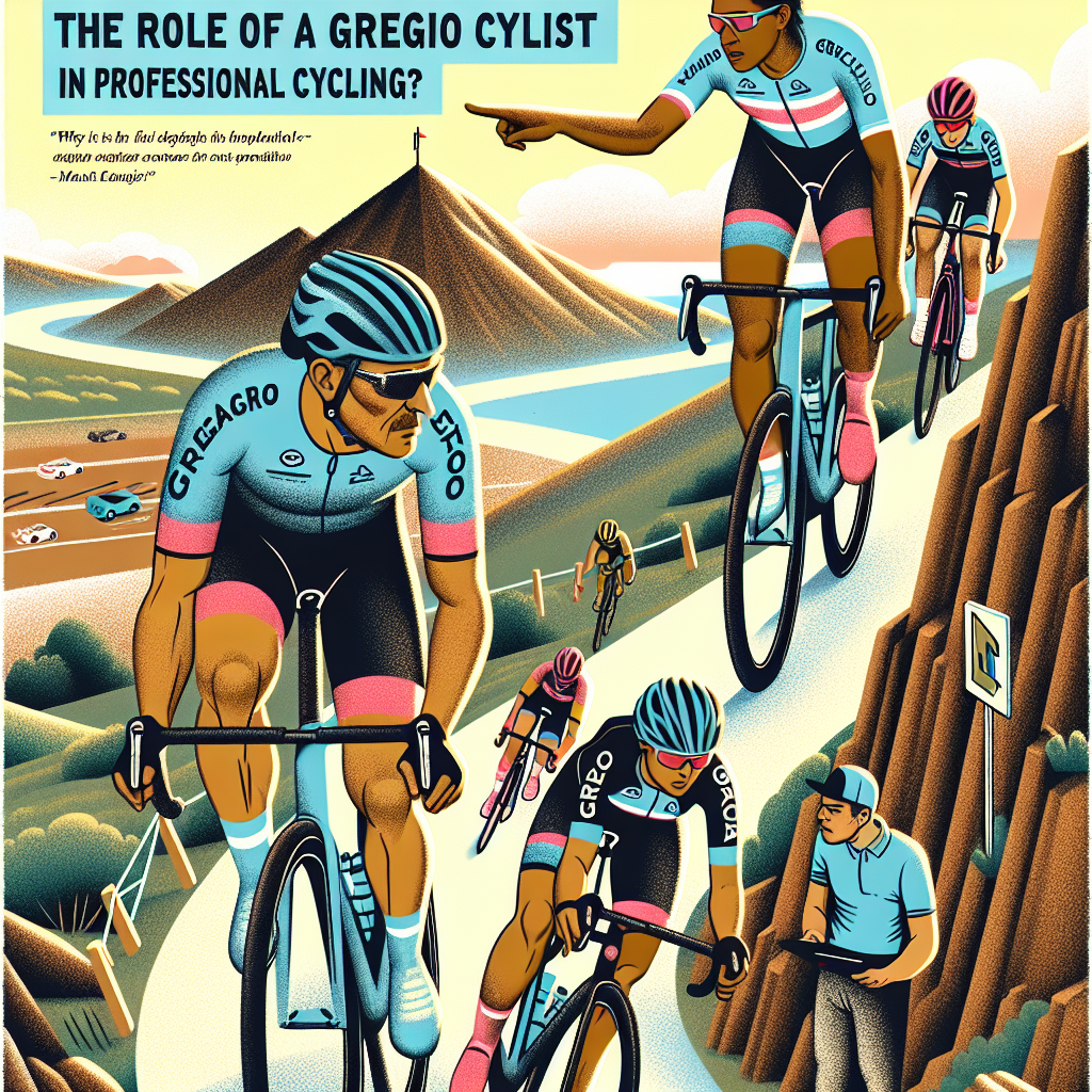 O que é ser um ciclista gregário e por que esse papel é fundamental no ciclismo profissional